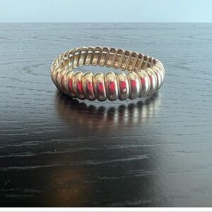 J. Crew Gold Bracelet with Intricate Design